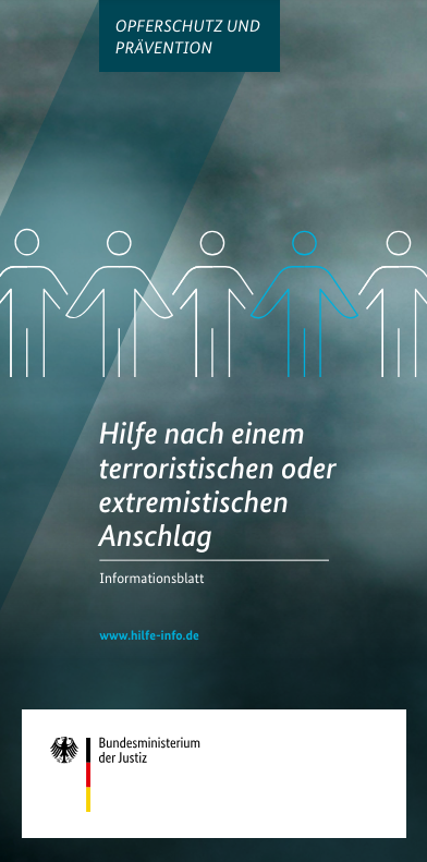 Hilfe nach einem terroristischen oder extremistischen Anschlag - Infoblatt